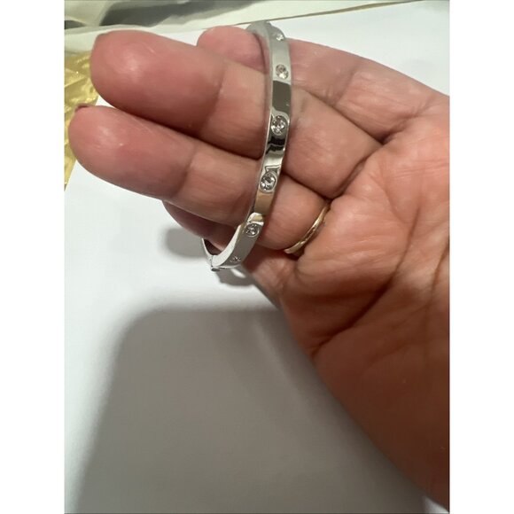 Kate Spade New York CZ minimalist bangle bracelet 6.25" - Picture 8 of 8